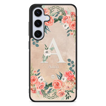 Samsung Galaxy S24 FE Custom Skal - Monogram Sand