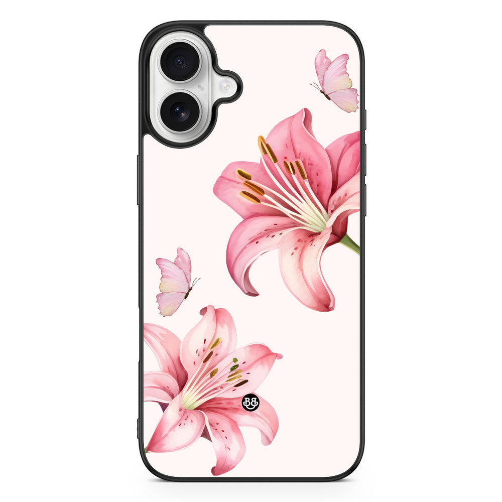iPhone 16 Plus Case - WILD BLOOM - Pink Lily