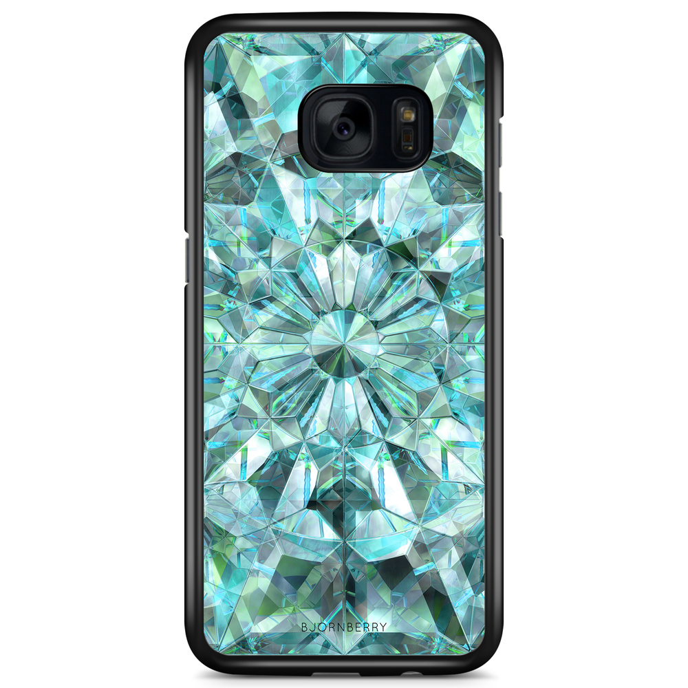 Samsung Galaxy S7 Case - Green Crystals