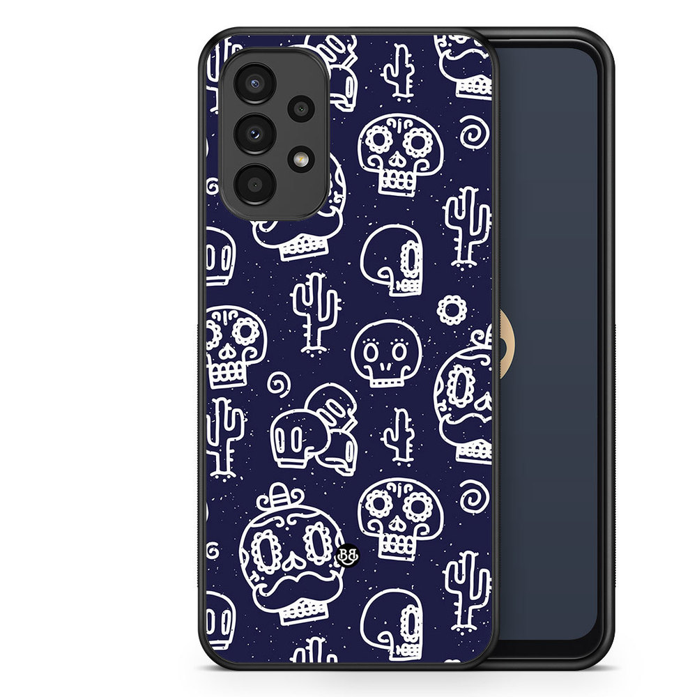 Samsung Galaxy A13 Case - Oldschool Skulls
