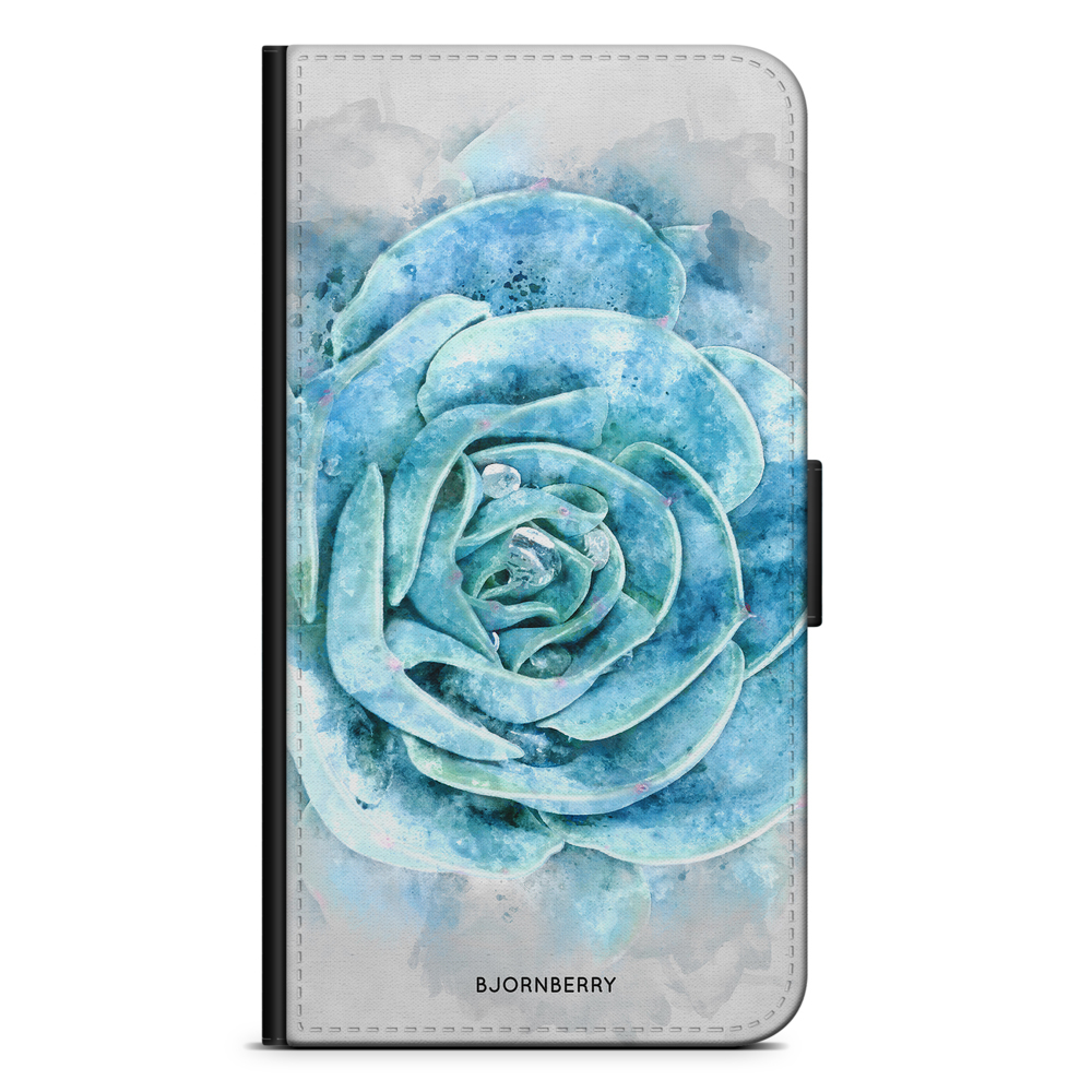 Huawei Mate 10 Pro Wallet Case - Blue Cactus
