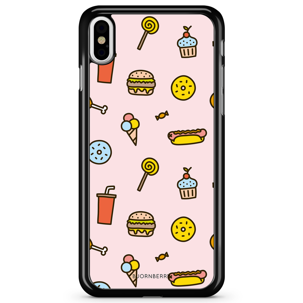 iPhone X / XS Case - Junk Food Pattern