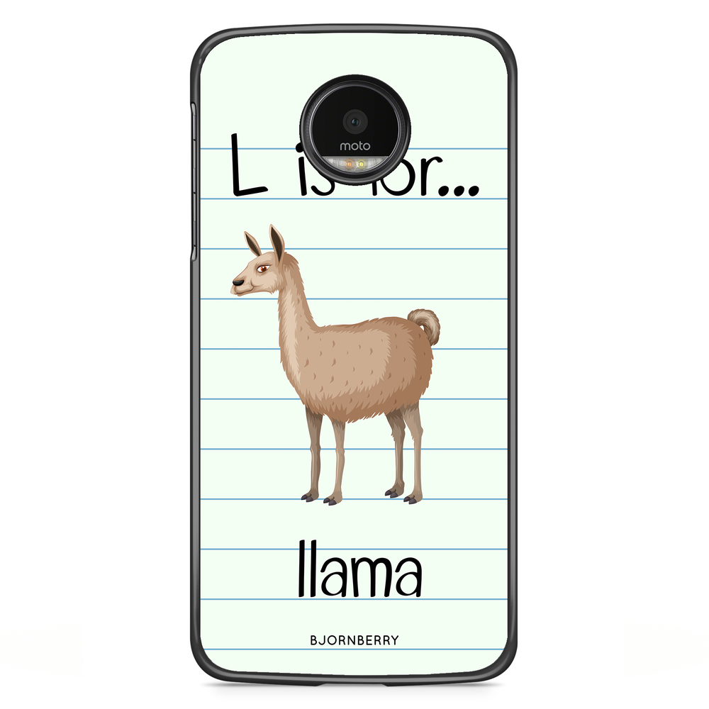 Motorola Moto G5S Plus Case - L Is For Llama