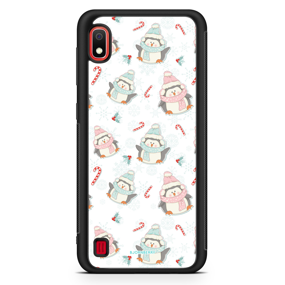 Samsung Galaxy A10 Case - Christmas Penguins