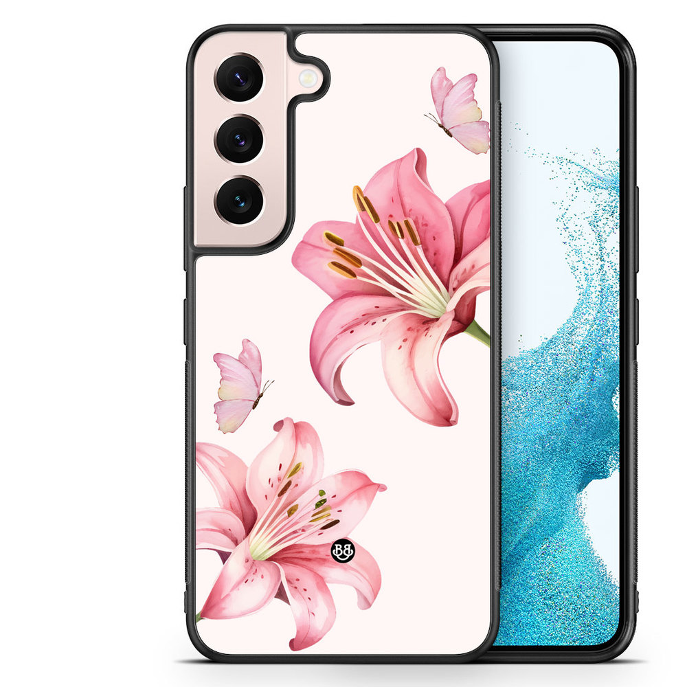 Samsung Galaxy S22 5G Case - WILD BLOOM - Pink Lily