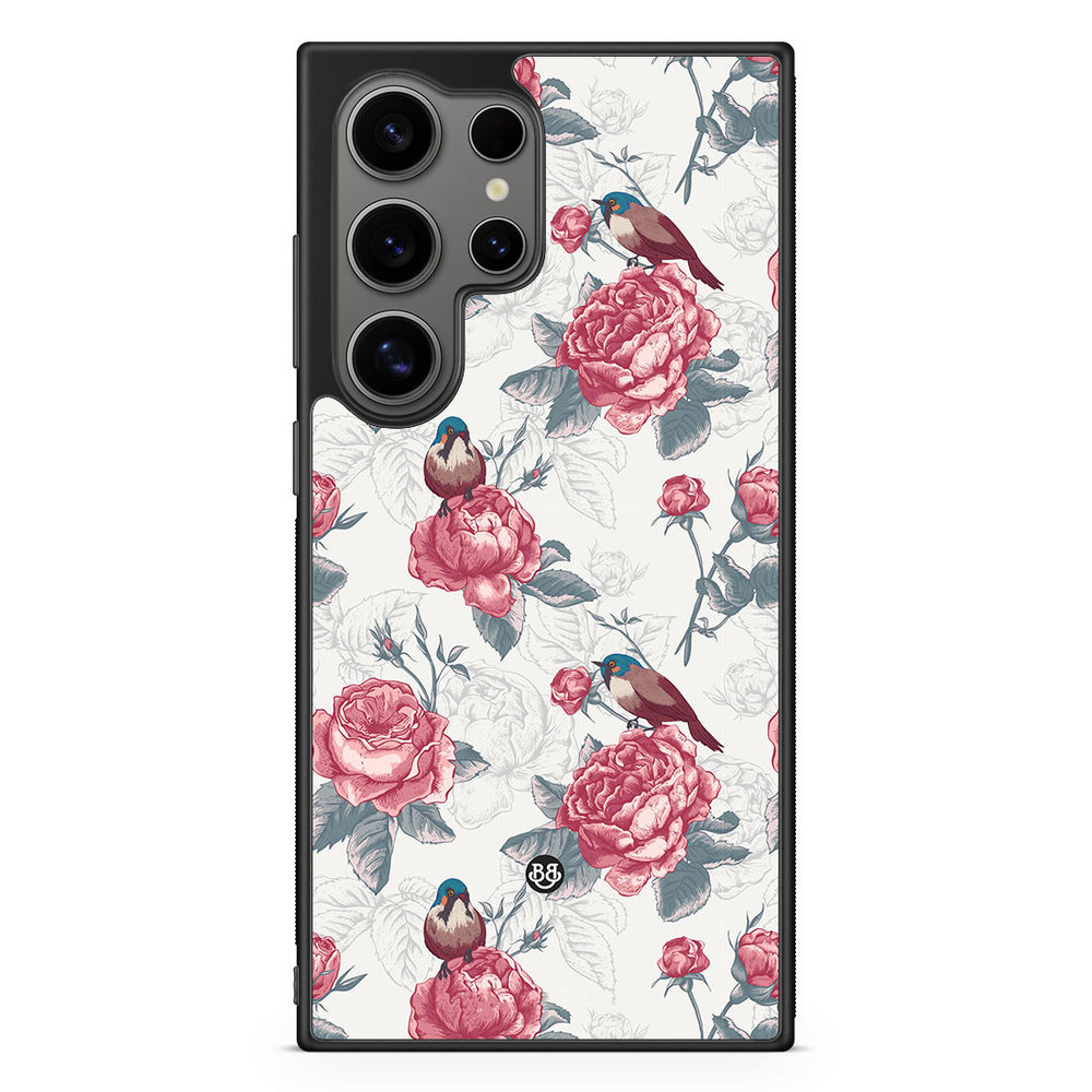Samsung Galaxy S24 Ultra Case - Roses and Birds