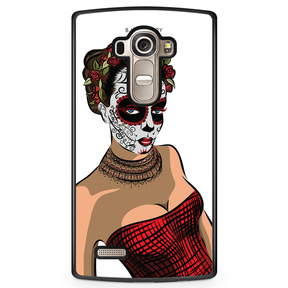 LG G4 Case - Skull Mask Flowers