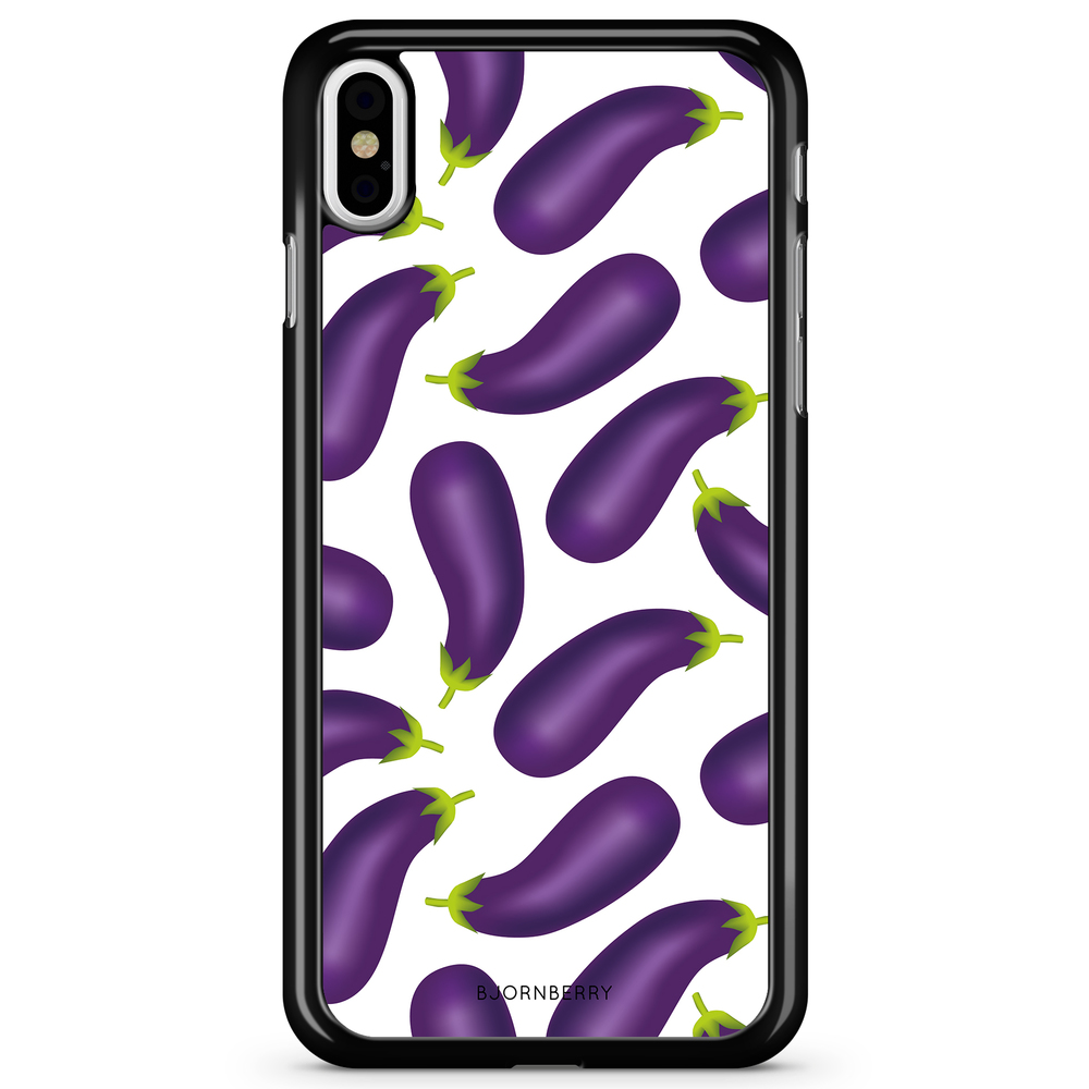 iPhone X / XS Case - Eggplant Pattern