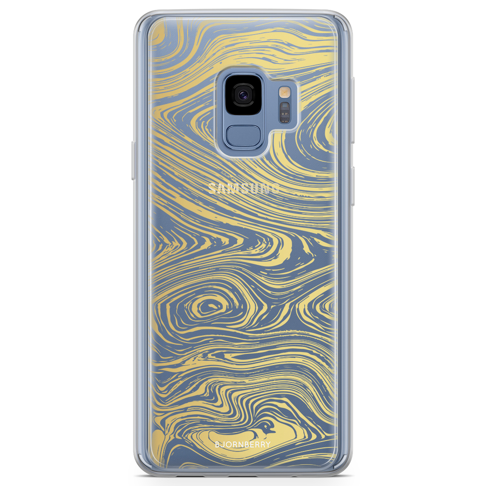 Samsung Galaxy S9 Fashion Case - Gold Marble