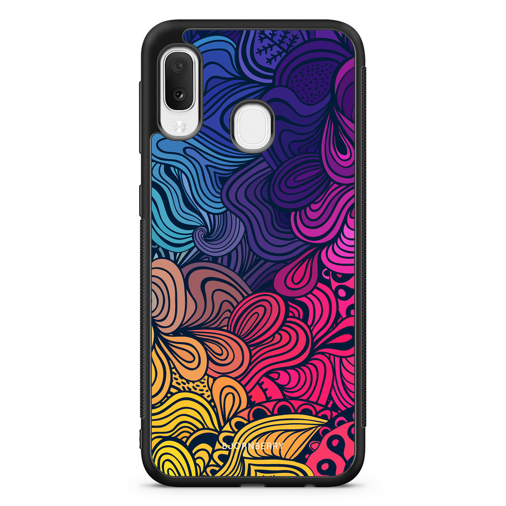 Samsung Galaxy A20e Case - Retro Flowers