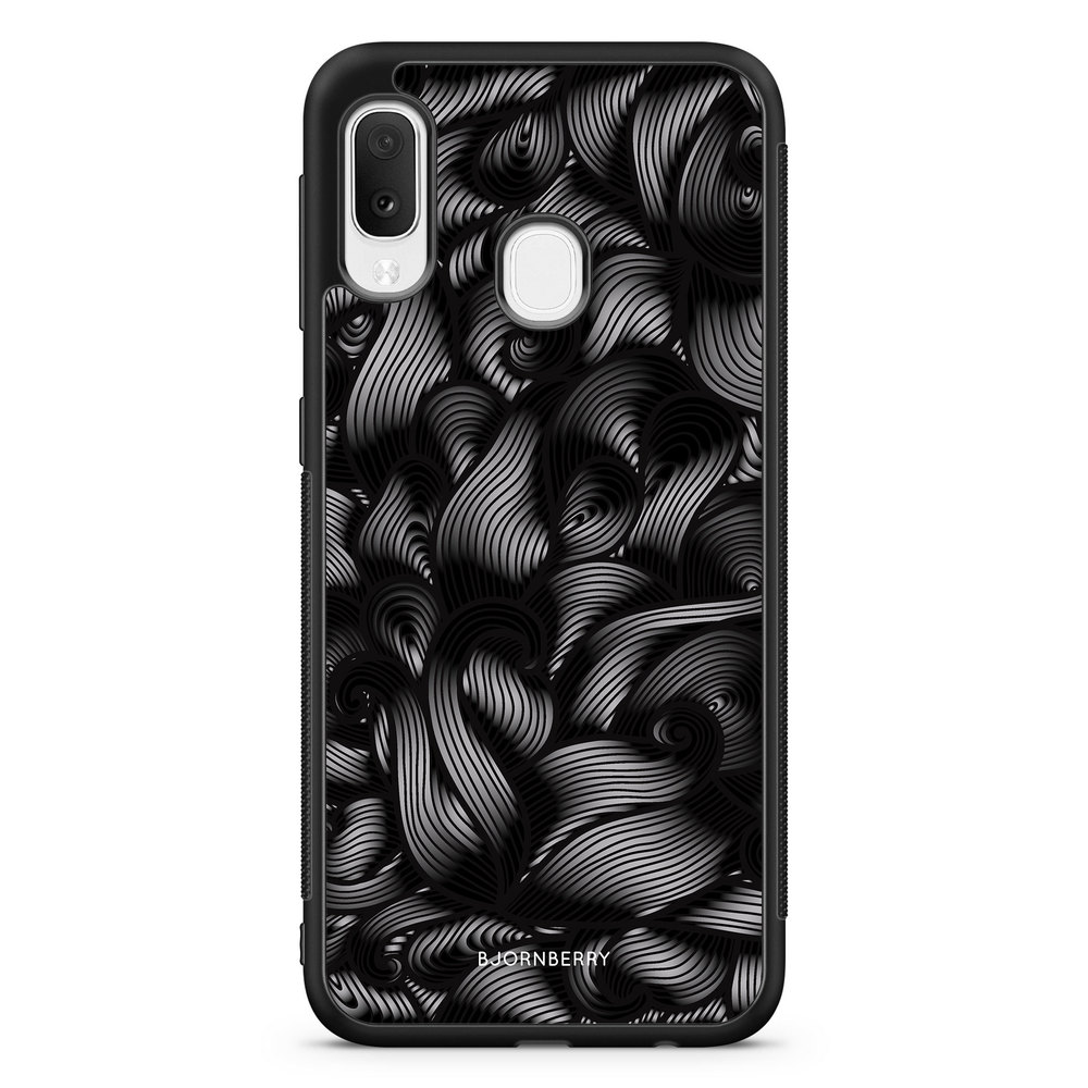Samsung Galaxy A20e Case - Black Waves
