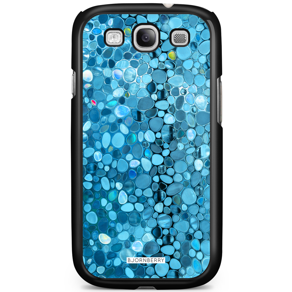 Samsung Galaxy S3 Mini Case - Stained Glass Blue