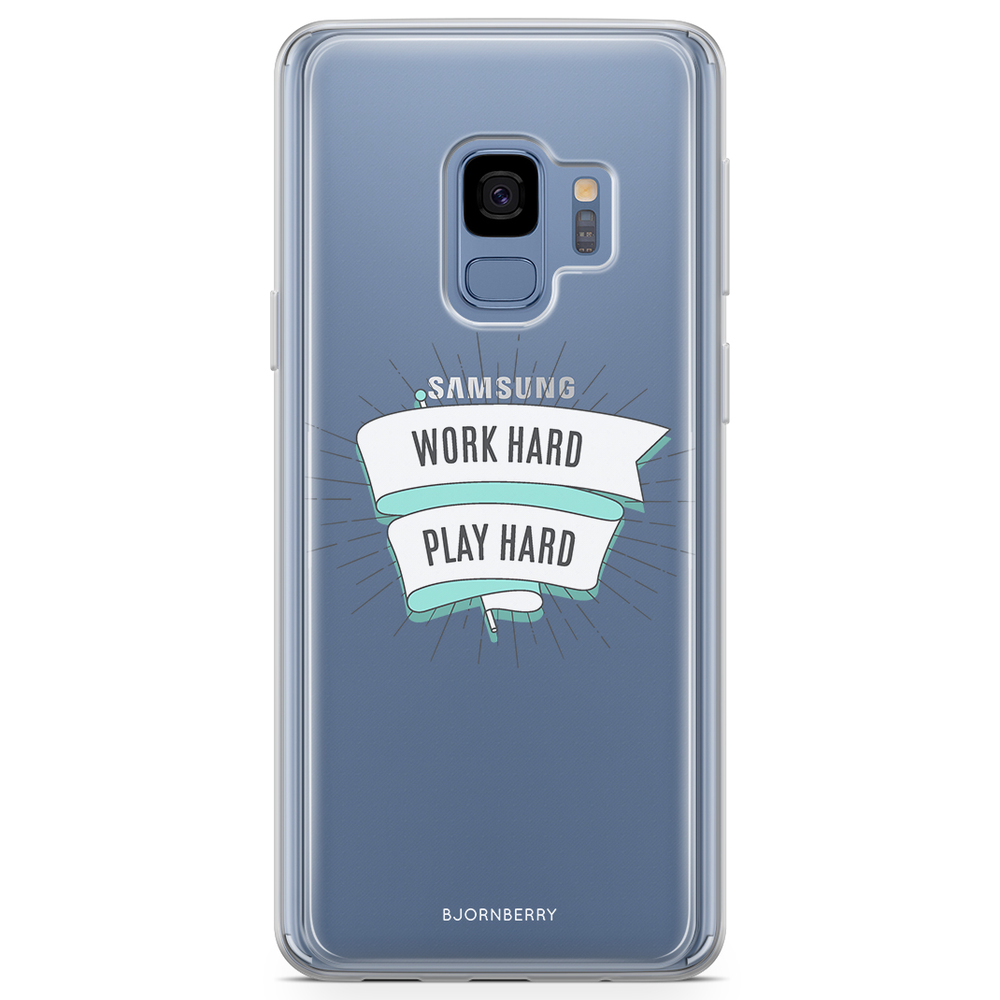 Samsung Galaxy S9 Fashion Case - Work Hard Play Hard