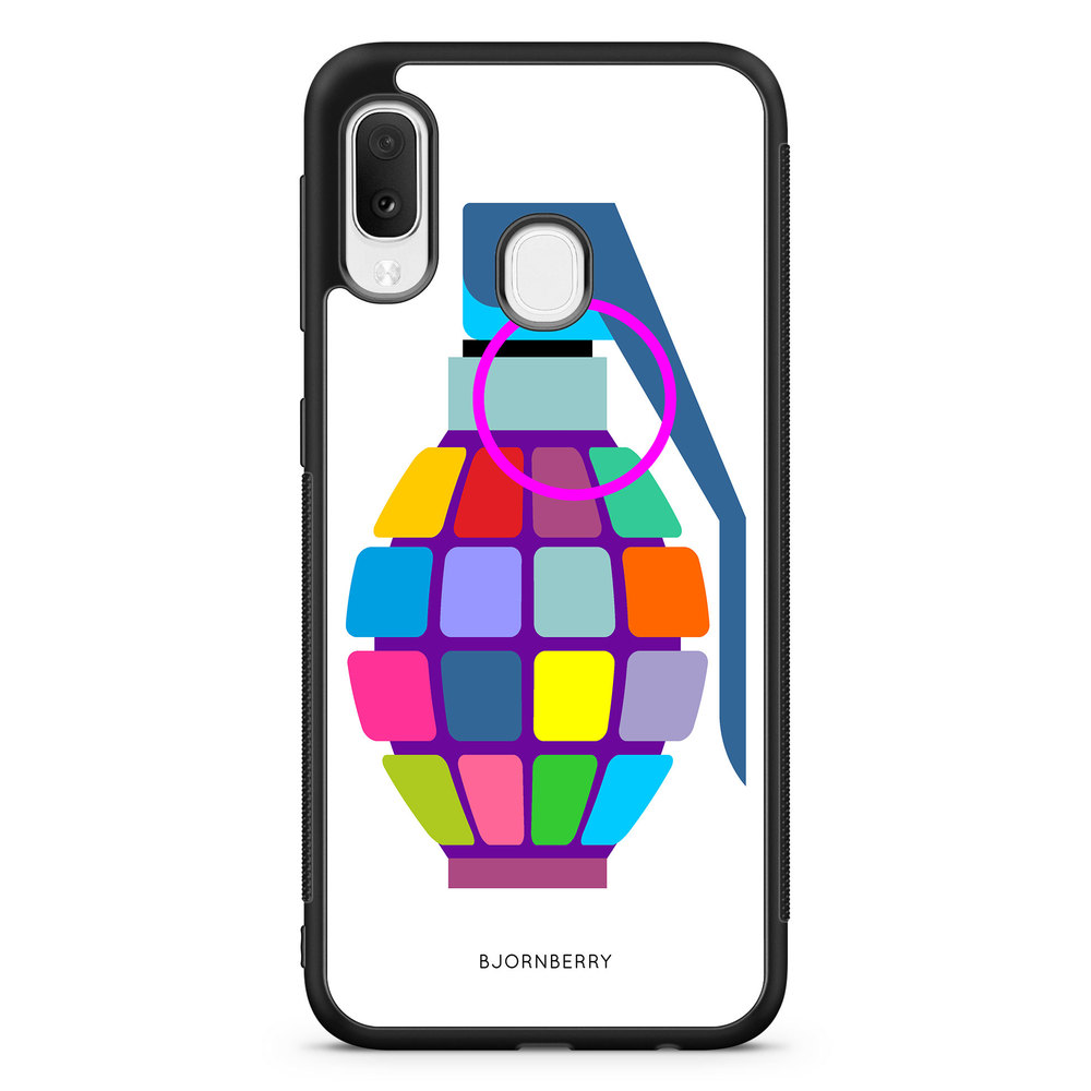Samsung Galaxy A20e Case - Color Hand Granade
