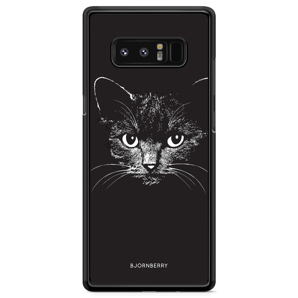 Samsung Galaxy Note 8 Case - Black/White Cat