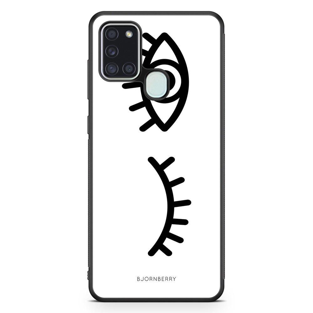 Samsung Galaxy A21s Case - Black Eyes