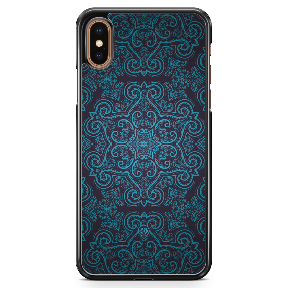 iPhone XS Max Case - Blue Retro Pattern