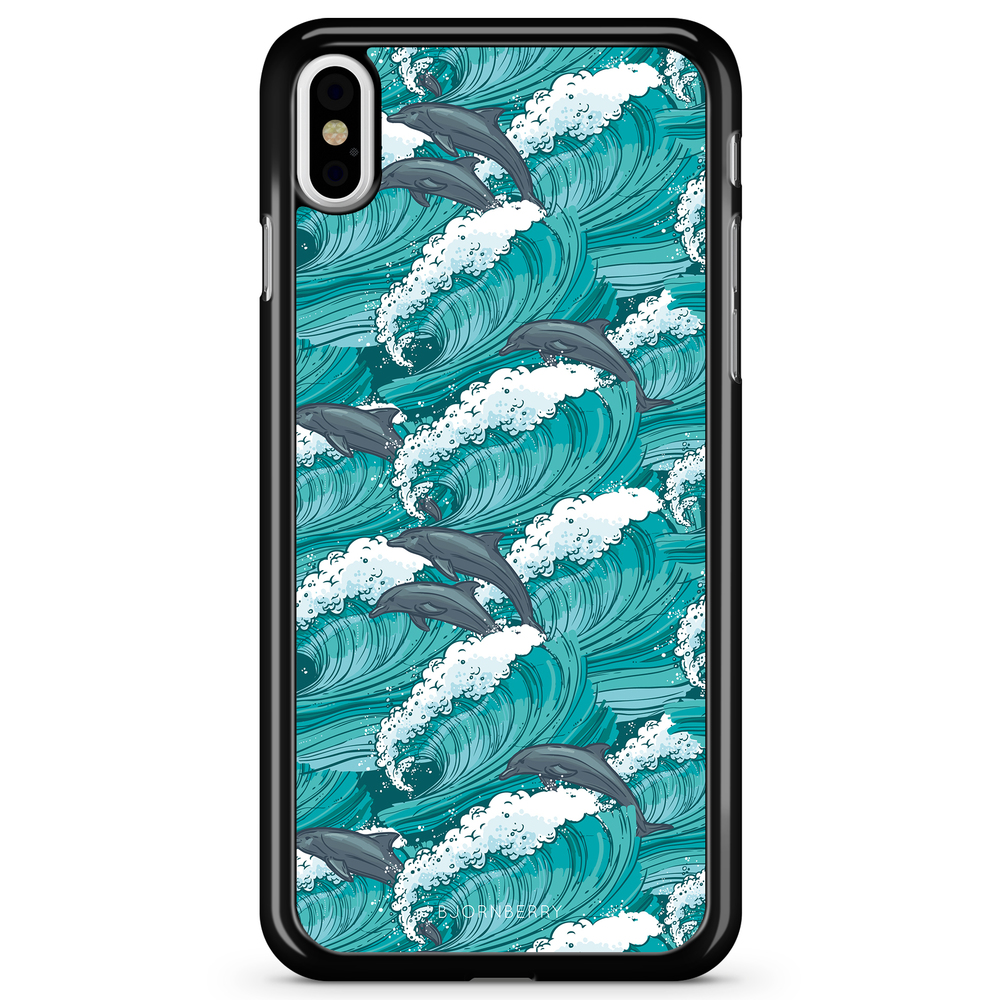 iPhone X / XS Case - Waves And Dolphins