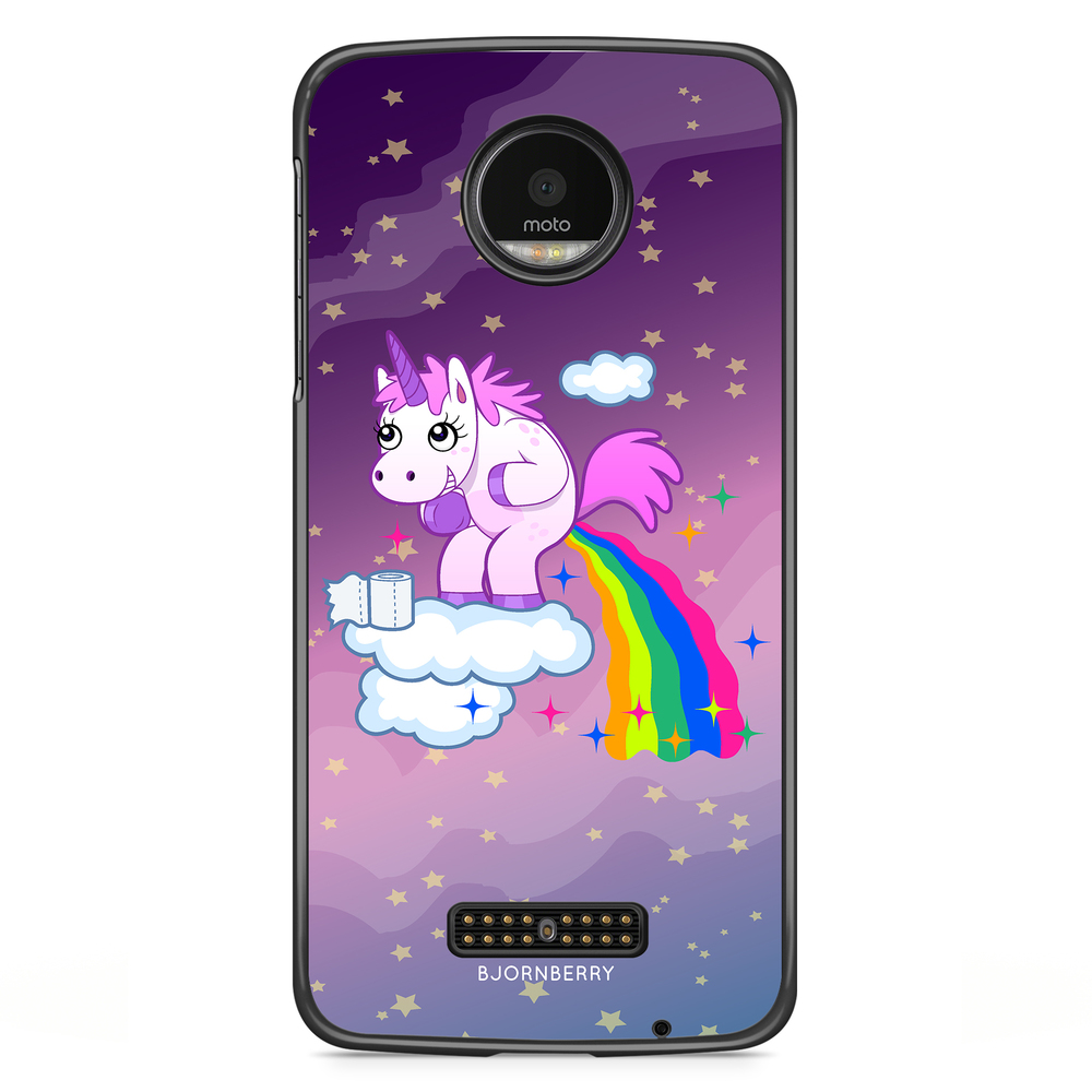 Motorola Moto Z Case - Pooping Unicorn