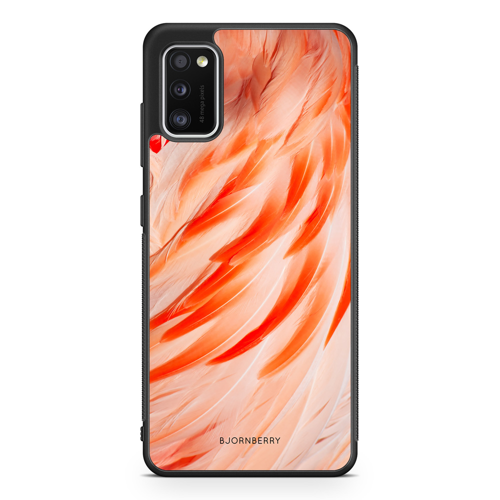 Samsung Galaxy A41 Case - Flamingo Feathers