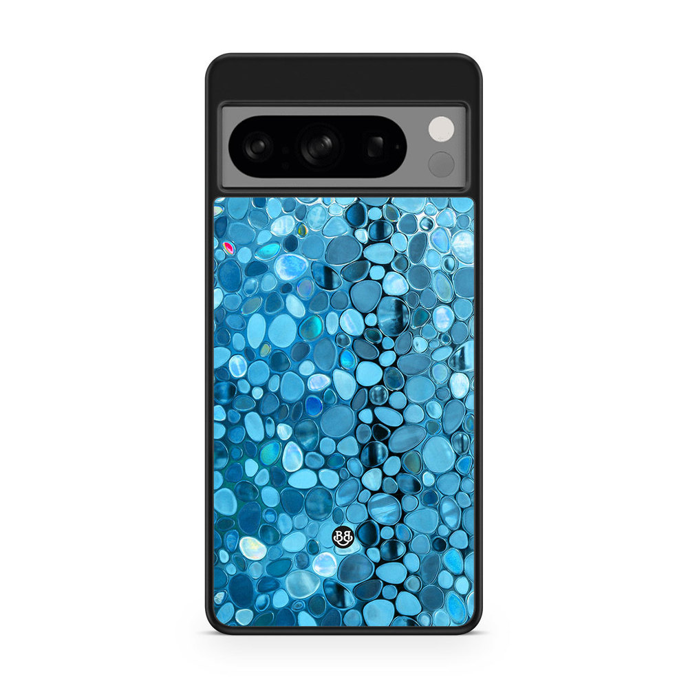 Google Pixel 8 Pro Case - Stained Glass Blue