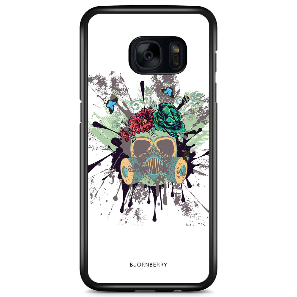 Samsung Galaxy S7 Skal - Gas Mask Blommor