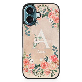 iPhone 16 Custom Case - Monogram Sand