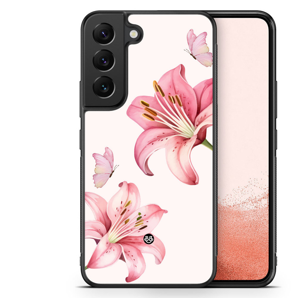 Samsung Galaxy S22 Plus 5G Case - WILD BLOOM - Pink Lily