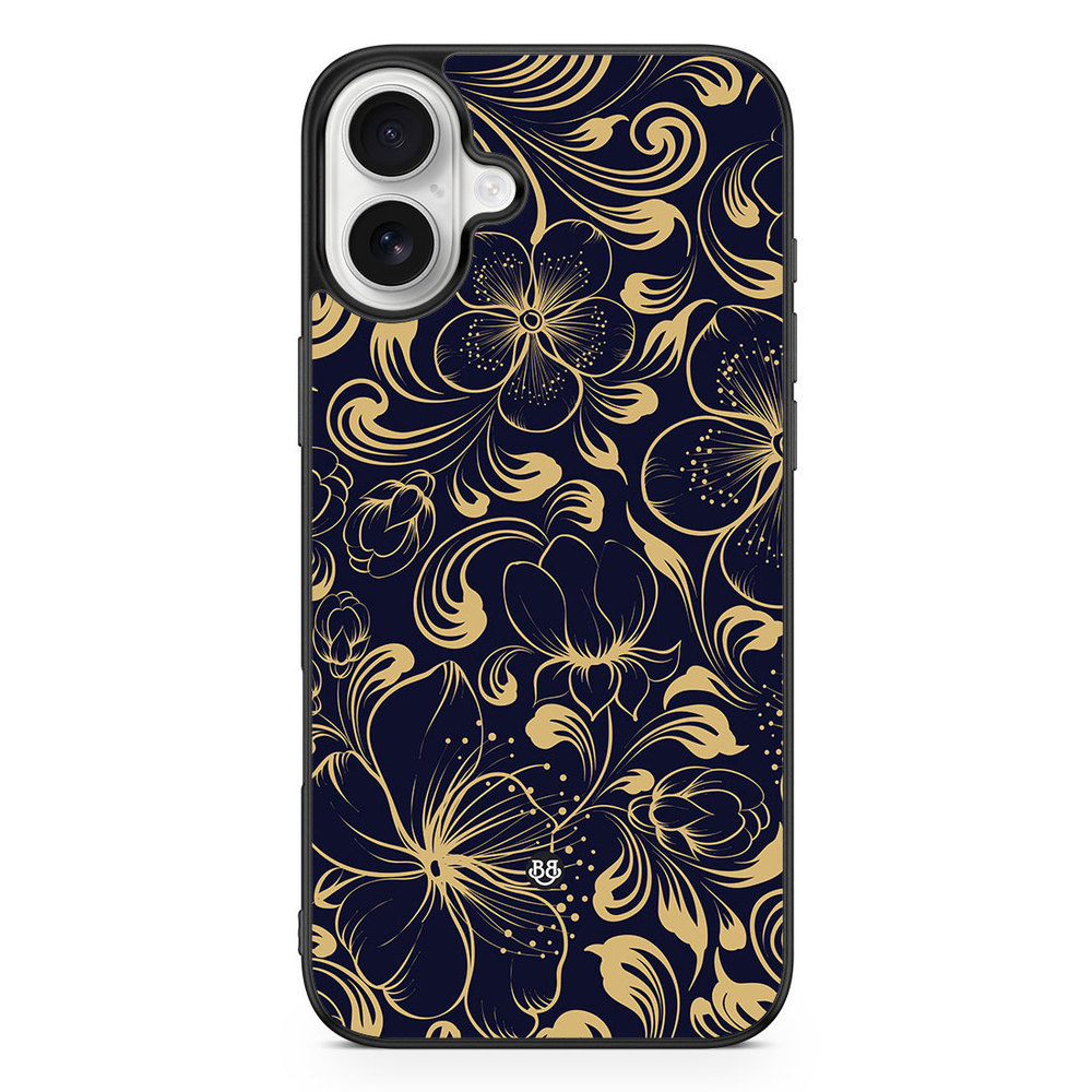 iPhone 16 Plus Case - Blue Flowers