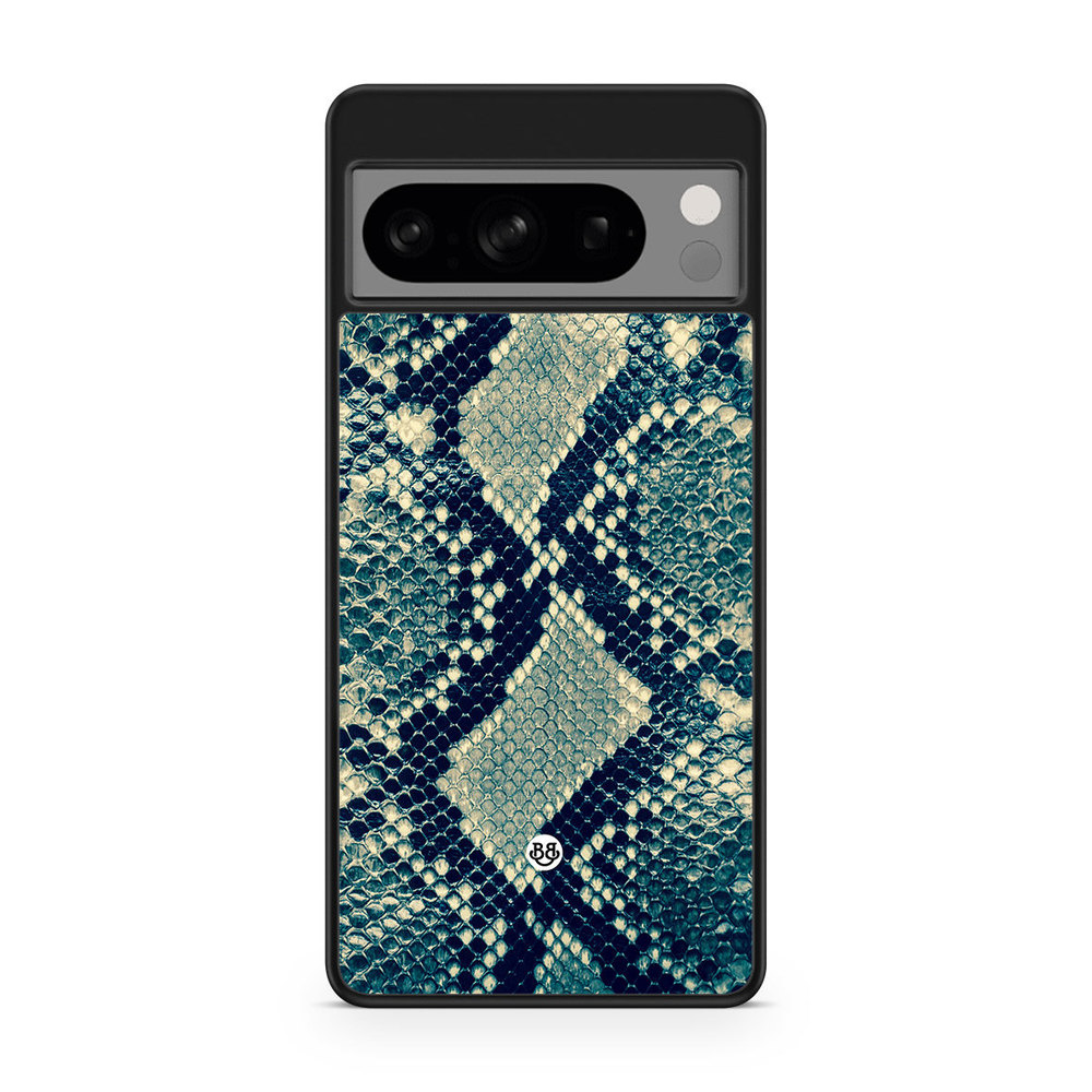 Google Pixel 8 Pro Case - Blue Snakeskin