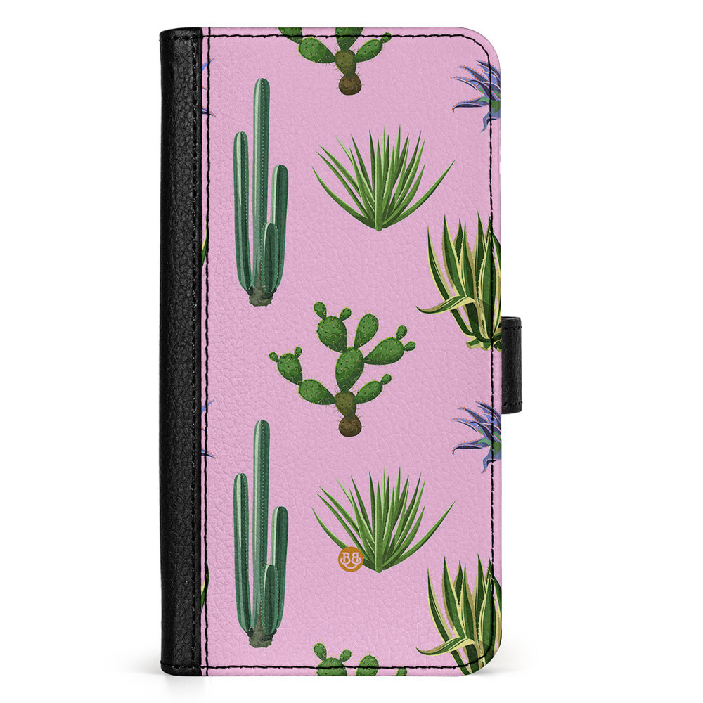 Xiaomi Redmi 10C Wallet Case - Cactus Pattern