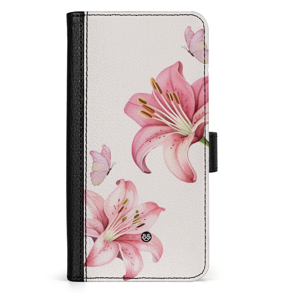 Google Pixel 9 Pro XL Wallet Case - WILD BLOOM - Pink Lily