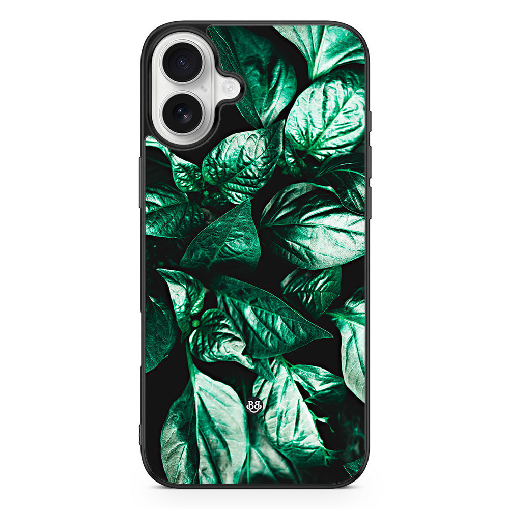 iPhone 16 Plus Case - Green Leaves