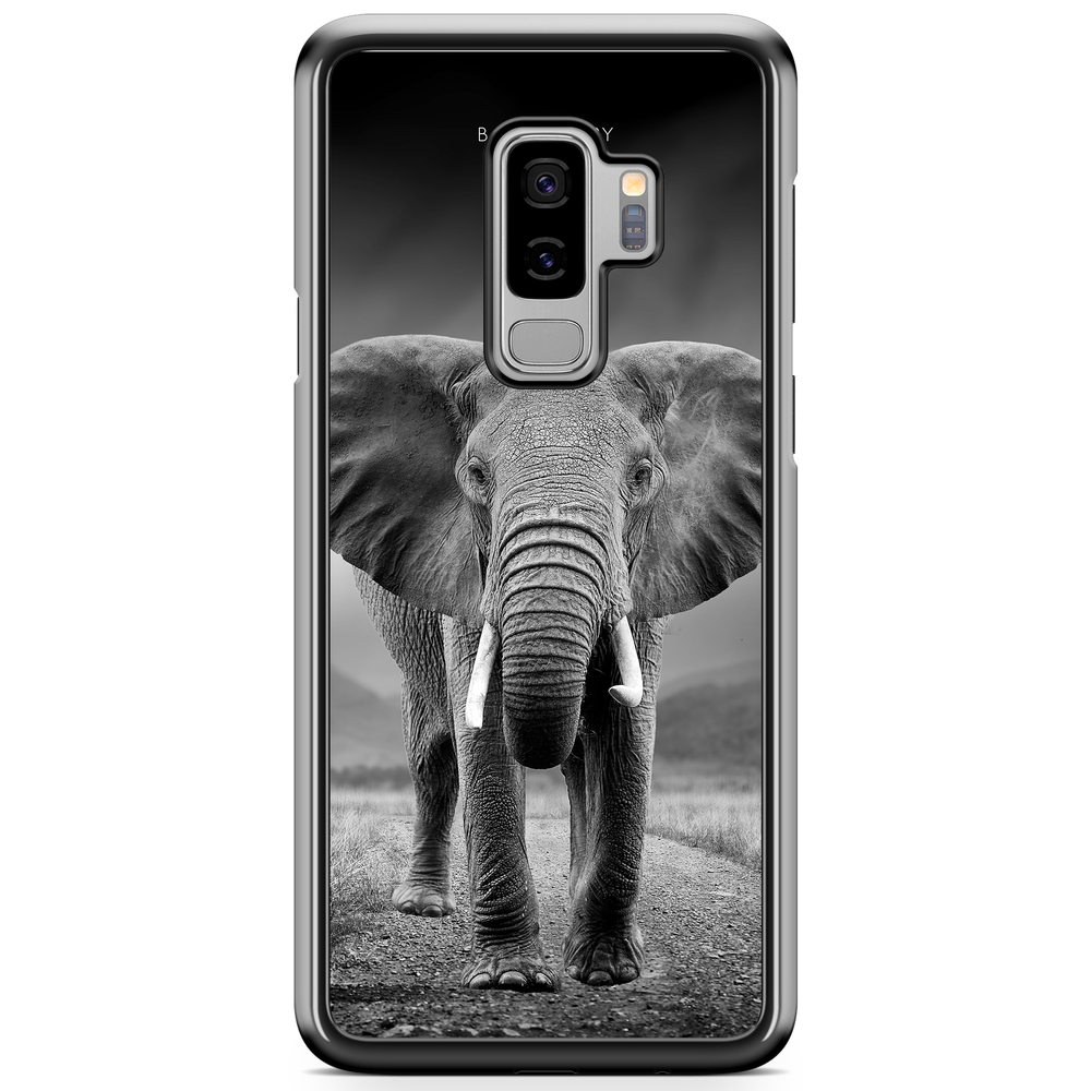 Samsung Galaxy S9 Plus Case - Black/White Elephant