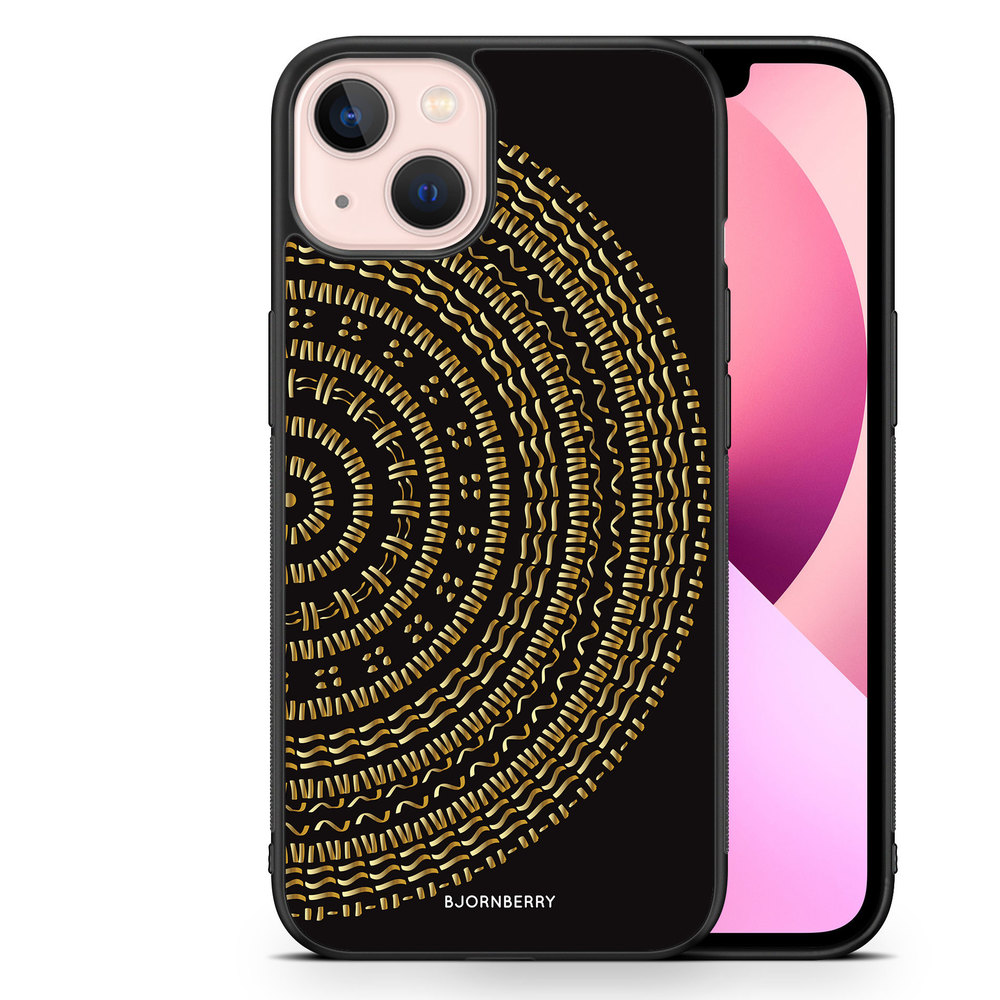 iPhone 13 Case - Mandala Gold/Black