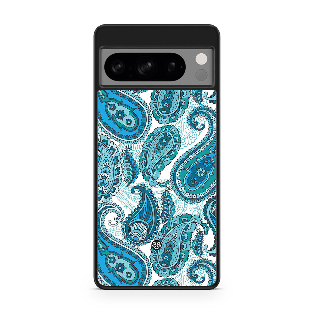Google Pixel 8 Pro Case - Blue Paisley