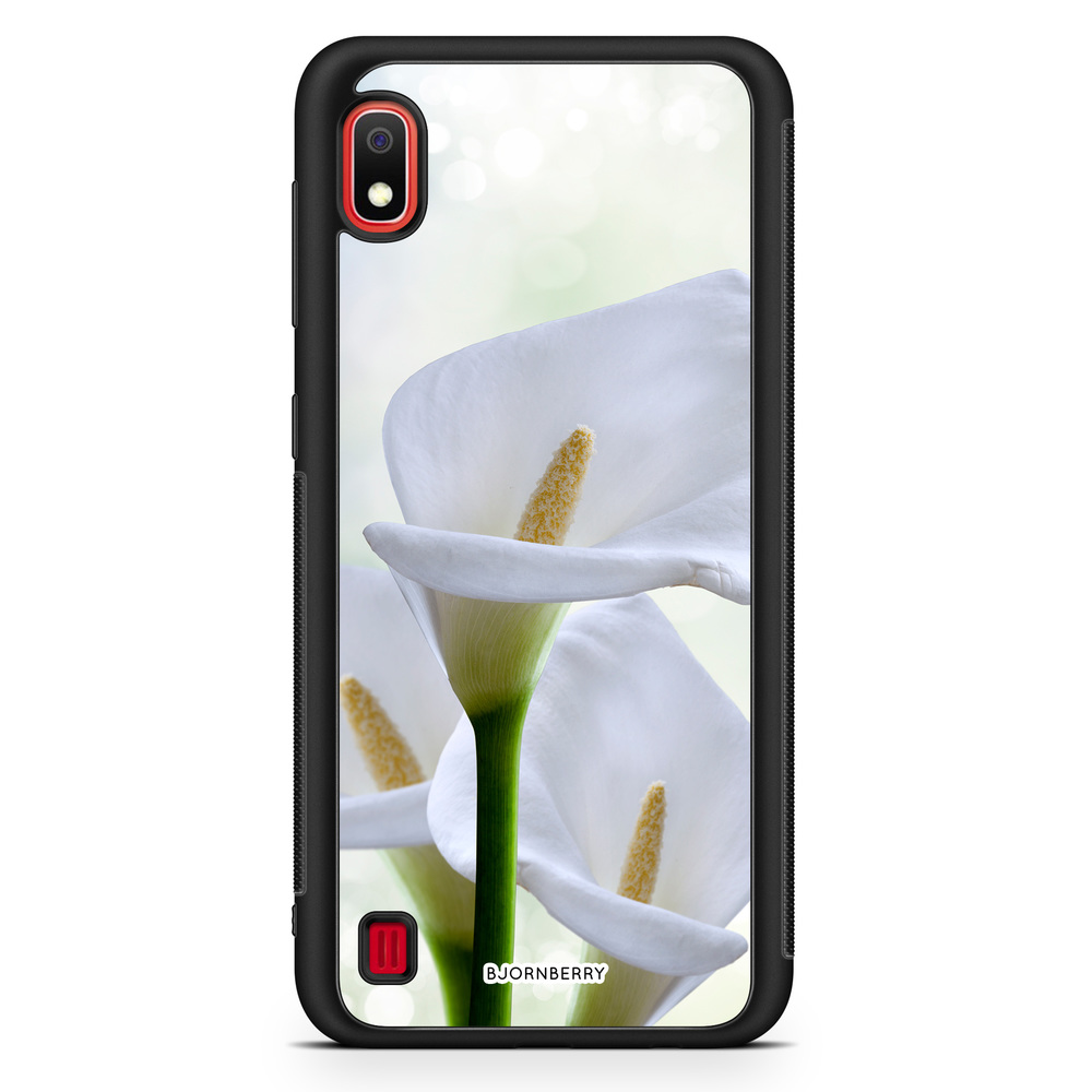 Samsung Galaxy A10 Case - White flower