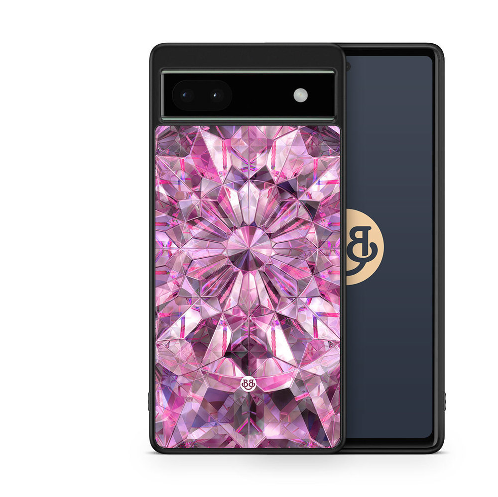 Google Pixel 6a Case - Pink Crystals