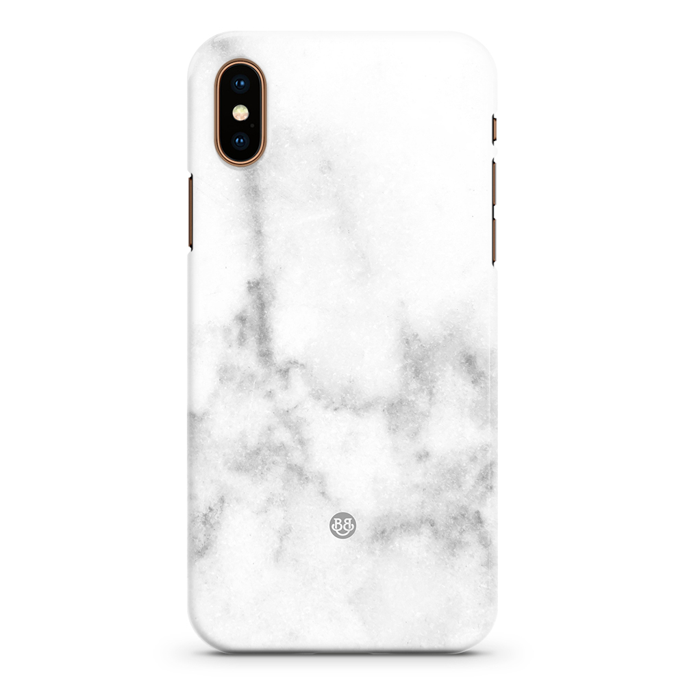 iPhone X / XS Premium Case - White Marble