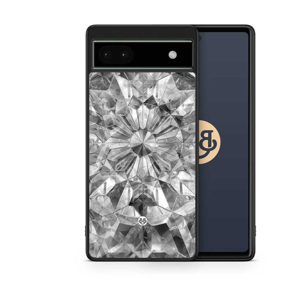 Google Pixel 6a Case - Grey Crystals