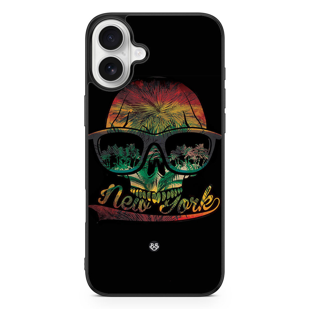 iPhone 16 Plus Case - New York Skull
