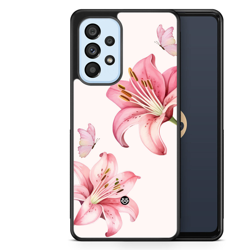 Samsung Galaxy A53 5G Case - WILD BLOOM - Pink Lily
