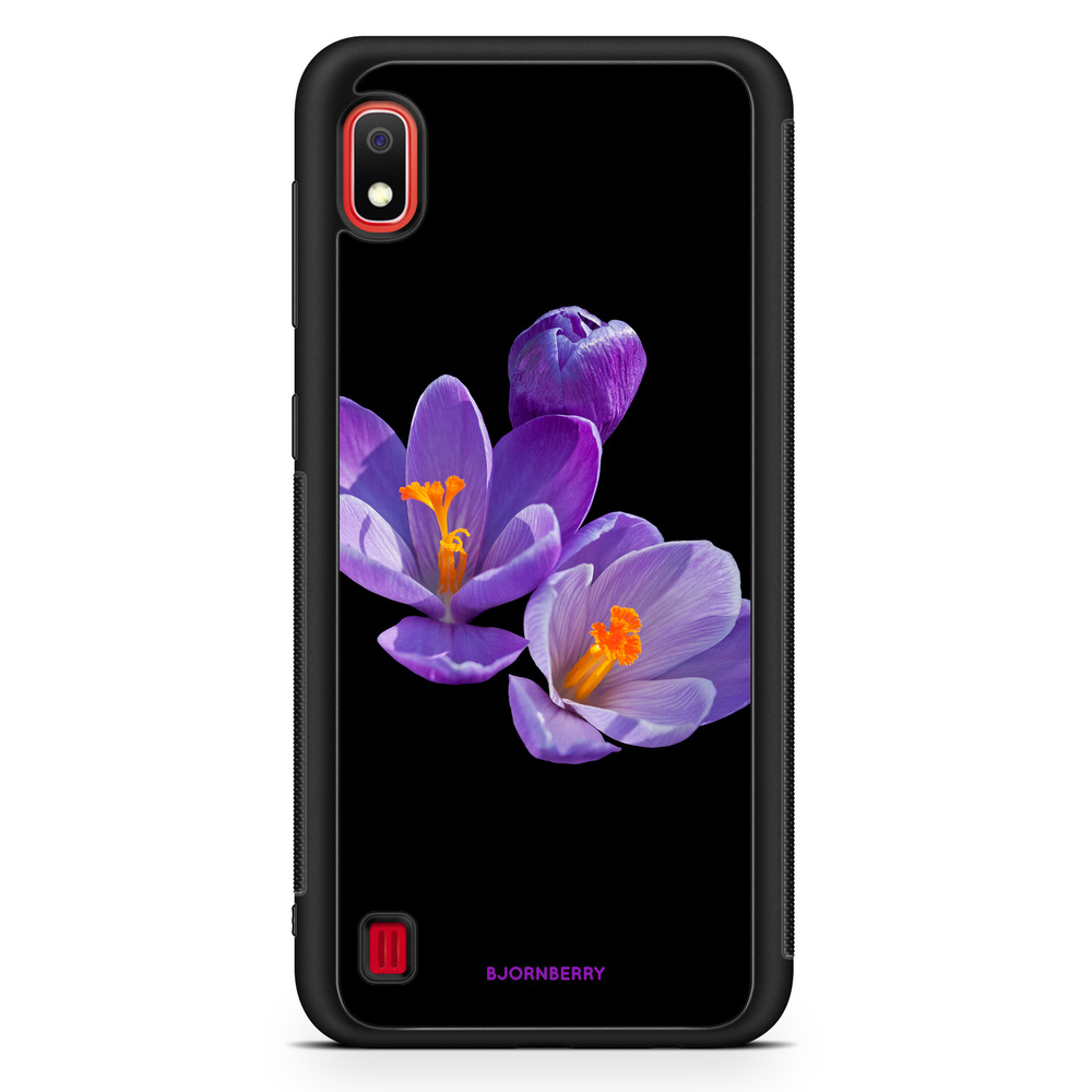 Samsung Galaxy A10 Case - Purple Flowers