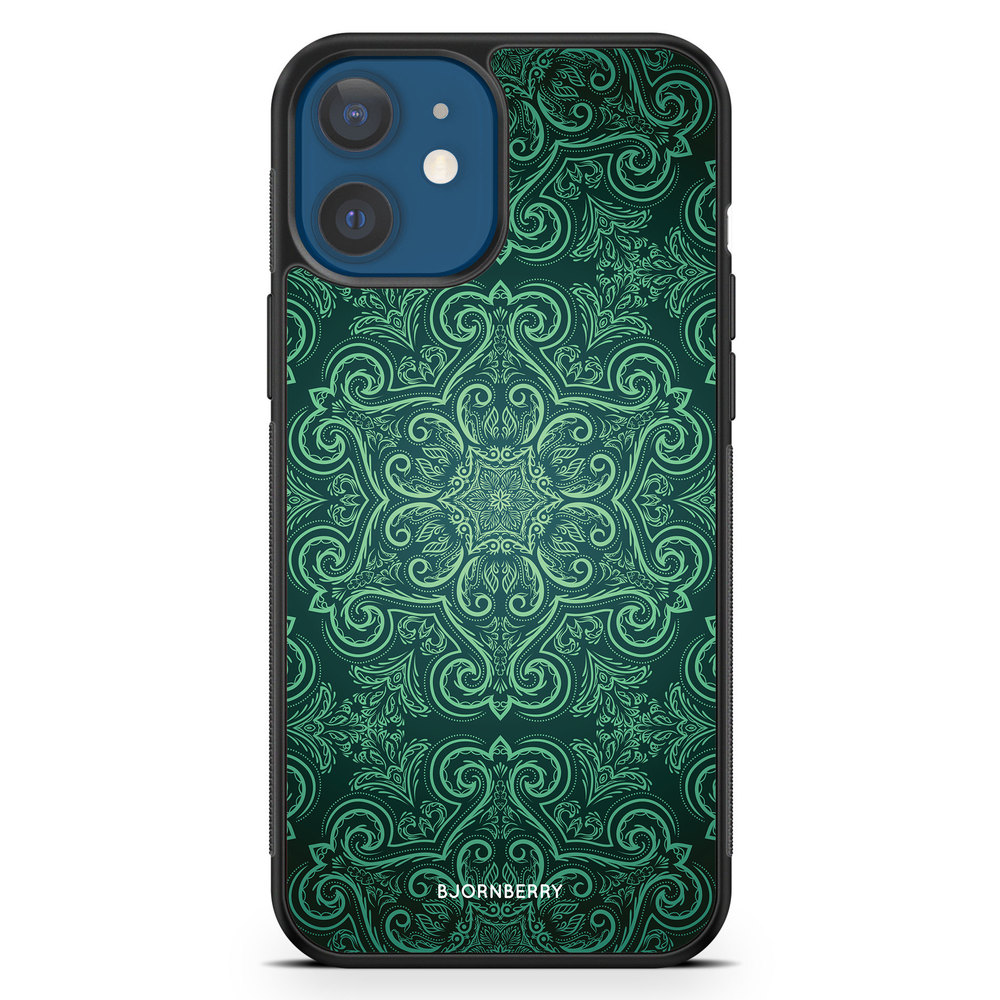 iPhone 12 Case - Green Retro Pattern