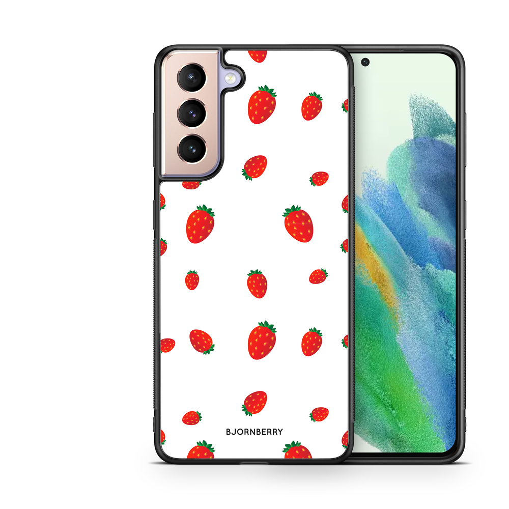 Samsung Galaxy S21 FE 5G Case - Strawberry Pattern