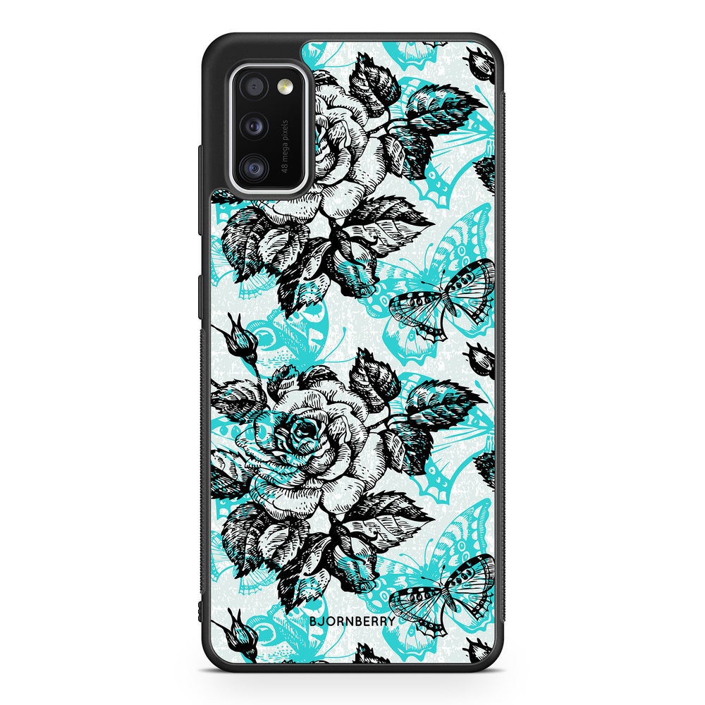 Samsung Galaxy A41 Case - Roses & Butterflies