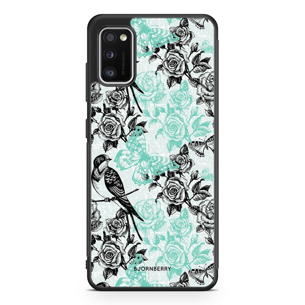 Samsung Galaxy A41 Case - Birds & Roses