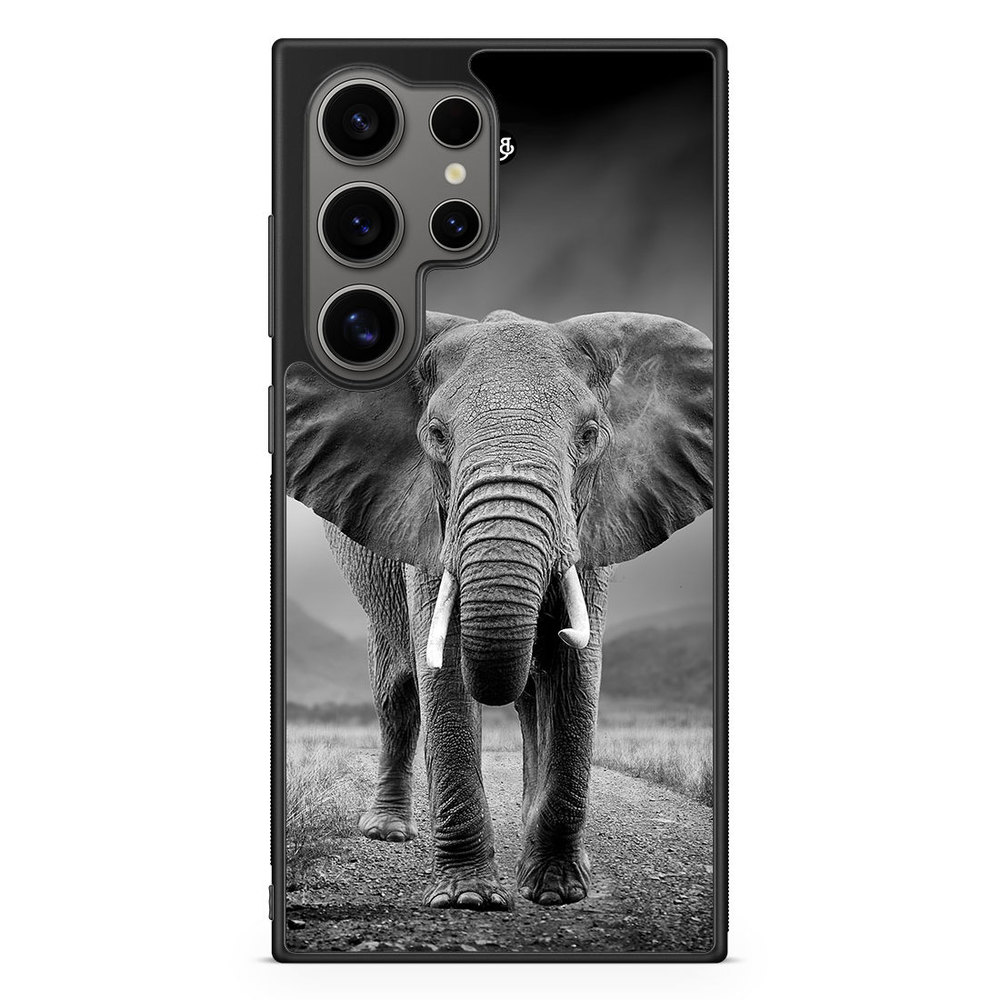 Samsung Galaxy S24 Ultra Case - Black/white Elephant