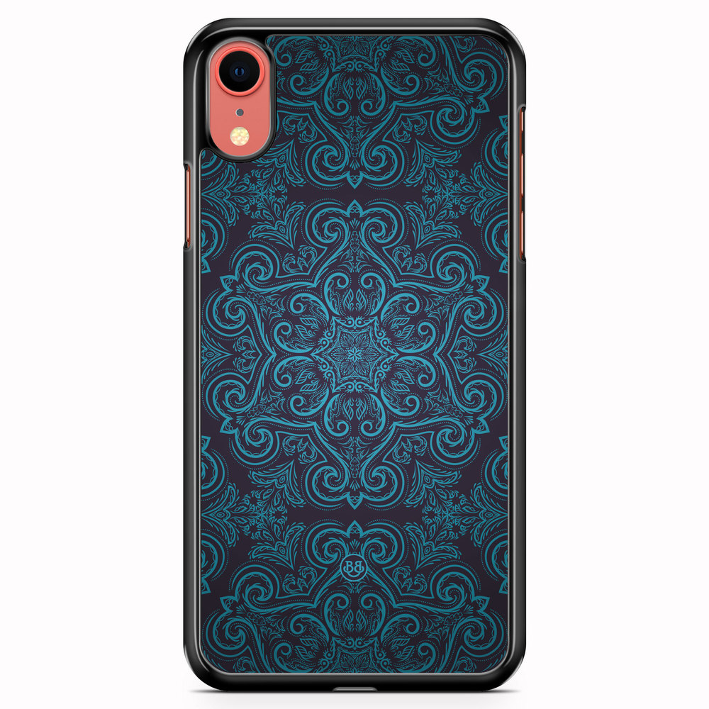iPhone XR Case - Blue Retro Pattern