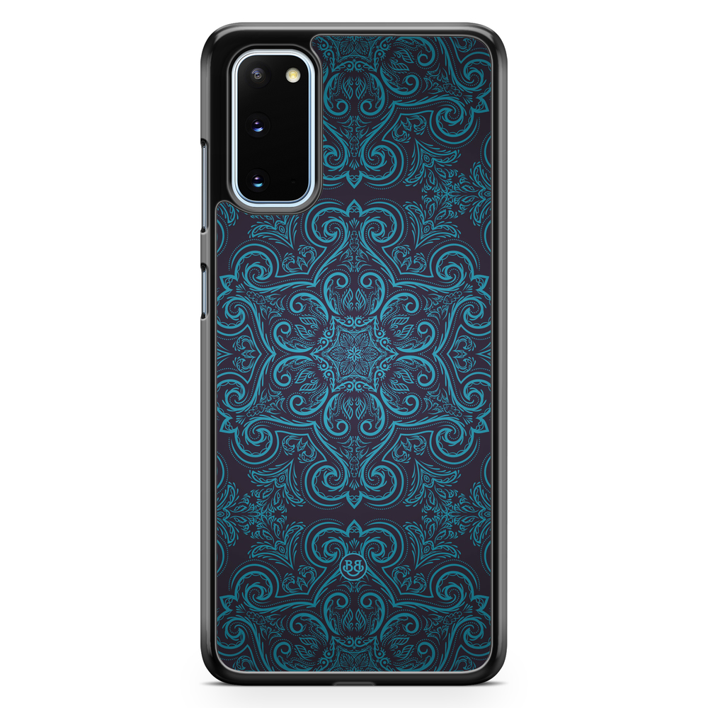 Samsung Galaxy S20 Case - Blue Retro Pattern